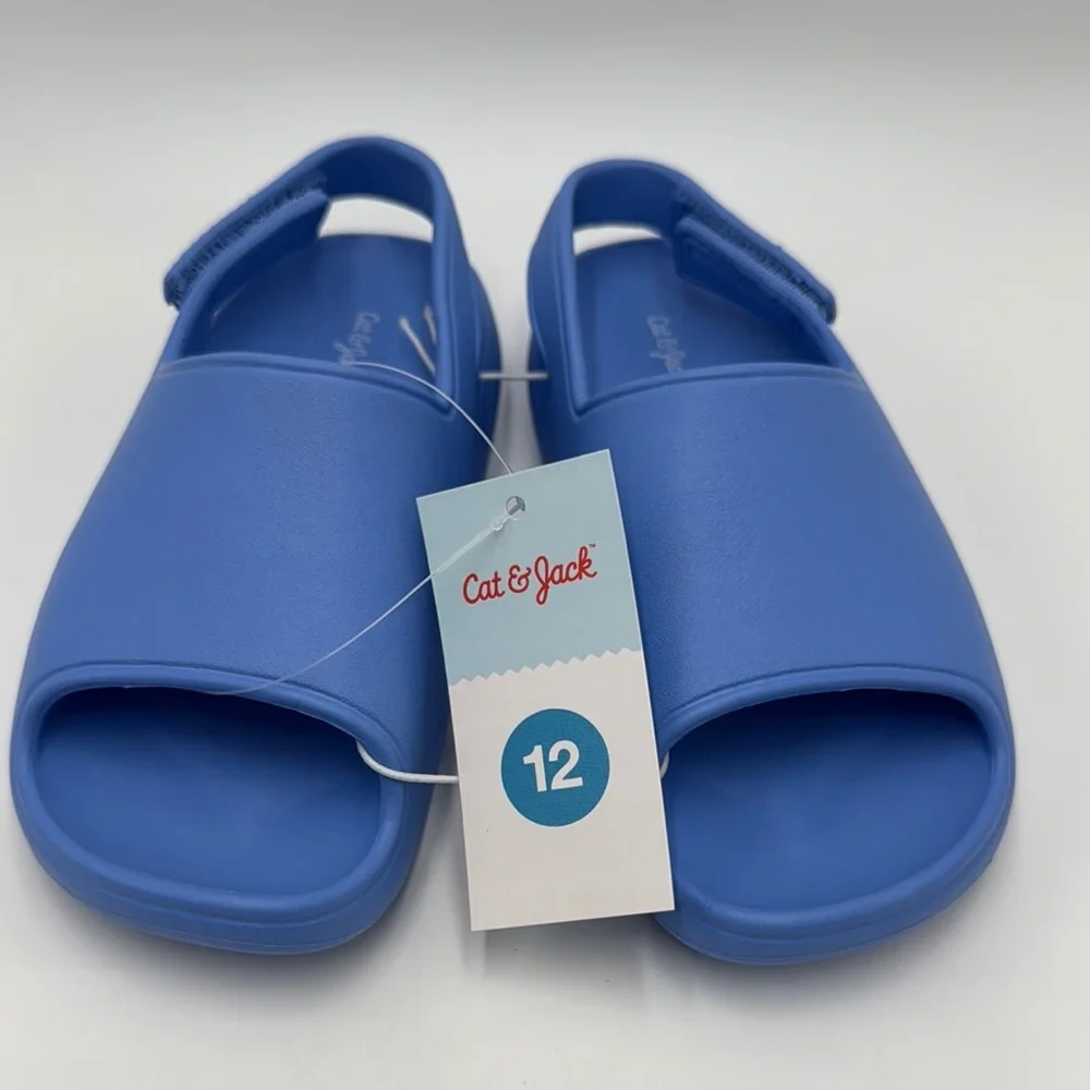 NWT Cat & Jack Kid's Blue Clogs Size 12 (Toddlers) - Picture 1 of 8